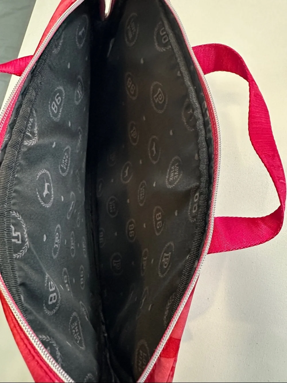 PINK Victoria's Secret Red Nylon 'Love' Laptop Bag